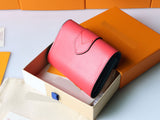 4 colors  Silky leather mini wallet women fashion high quality 12*9*2.5cm