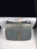 17cm Python pattern lamb leather lining gold chain crossbody bag top quality