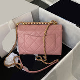 21*13*7cm lamb leather  chain mini crossbody bag top quality