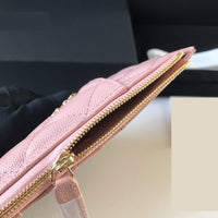 Rhombic lattice zipper Mobile phone bag wallet card bag women top quality 19.5*10*3cm  2022