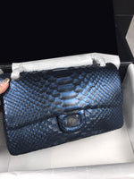 25.5*15.5*6.5cm Python pattern leather lining chain crossbody bag top quality