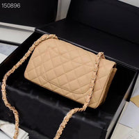 20cm lamb leather or cow leather silve /gold chian crossbody bag women top quality 2022 new CF