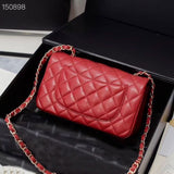 20cm lamb leather or cow leather silve /gold chian crossbody bag women top quality 2022 new CF